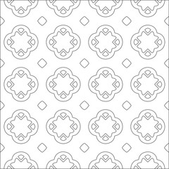 Vector pattern with symmetrical elements . Repeating geometric tiles from striped elements. black patterns.