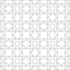 Vector pattern with symmetrical elements . Repeating geometric tiles from striped elements. black patterns.