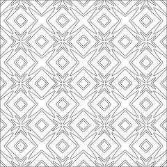 Vector pattern with symmetrical elements . Repeating geometric tiles from striped elements. black patterns.