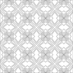 Vector pattern with symmetrical elements . Repeating geometric tiles from striped elements. black patterns.