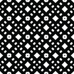 
Seamless vector pattern in geometric ornamental style. Black  ornament.
