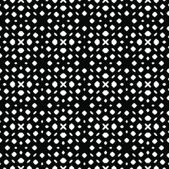 
Seamless vector pattern in geometric ornamental style. Black  ornament.