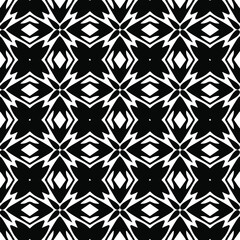 
Seamless vector pattern in geometric ornamental style. Black  ornament.