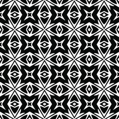 
Seamless vector pattern in geometric ornamental style. Black  ornament.