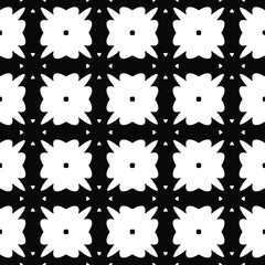 
Seamless vector pattern in geometric ornamental style. Black  ornament.