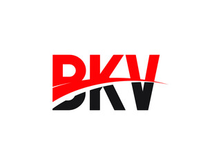 BKV Letter Initial Logo Design Vector Illustration