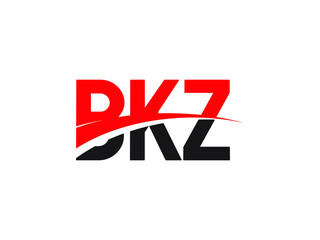 BKZ Letter Initial Logo Design Vector Illustration