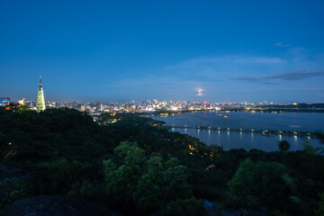 Fototapeta premium hangzhou city skyline