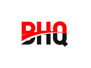 BHQ Letter Initial Logo Design Vector Illustration