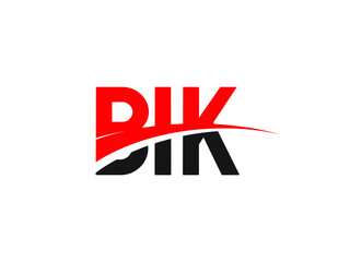 BIK Letter Initial Logo Design Vector Illustration
