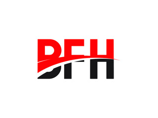 BFH Letter Initial Logo Design Vector Illustration