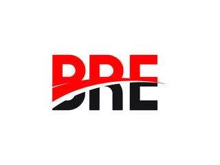 BRE Letter Initial Logo Design Vector Illustration