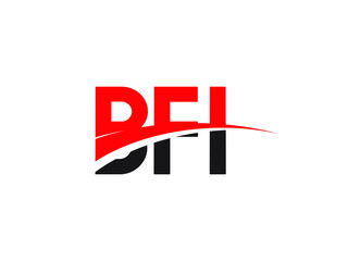 BFI Letter Initial Logo Design Vector Illustration