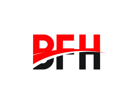 BFH Letter Initial Logo Design Vector Illustration