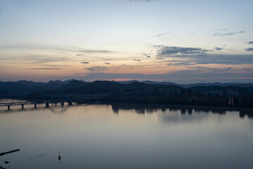 Obraz na płótnie Canvas hangzhou city skyline