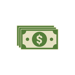 Dollar icon isolated on white background. Cash symbol modern, simple, vector, icon for website design, mobile app, ui. Vector Illustration
