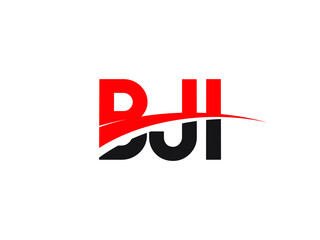 BJI Letter Initial Logo Design Vector Illustration