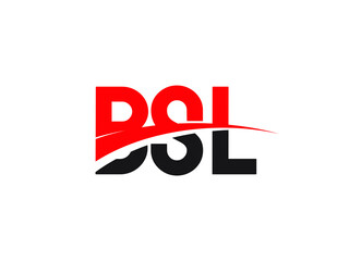 BSL Letter Initial Logo Design Vector Illustration