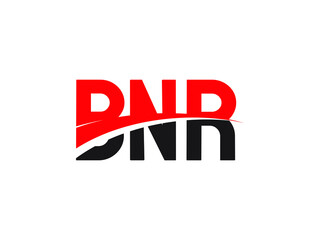 BNR Letter Initial Logo Design Vector Illustration