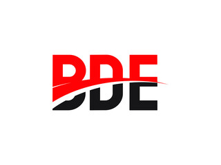 BDE Letter Initial Logo Design Vector Illustration