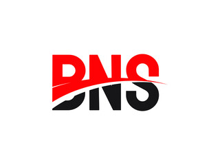 BNS Letter Initial Logo Design Vector Illustration