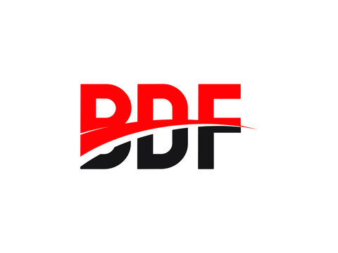 BDF Letter Initial Logo Design Vector Illustration