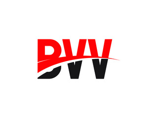 BVV Letter Initial Logo Design Vector Illustration