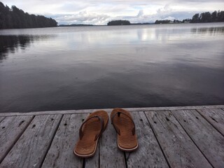 shoes on the beach