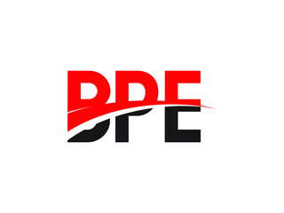 BPE Letter Initial Logo Design Vector Illustration