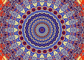Fototapeta premium Digital fractal pattern. Abstract background.