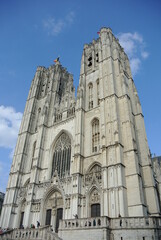 Fototapeta na wymiar The Cathedral of St. Michael and St. Gudula 