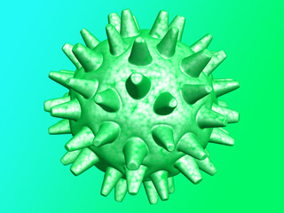 3d illustration  corona sars influensa virus