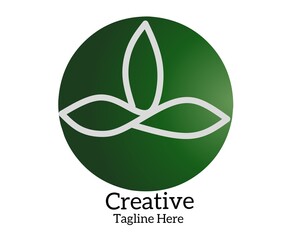 Creative logo design for brand name.