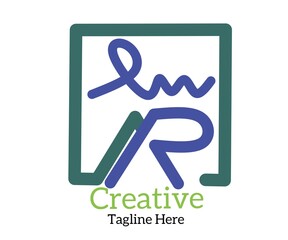 Creative logo design for brand name.