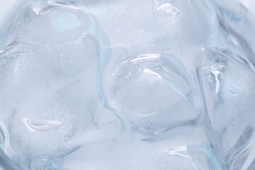 Close-up of Ice Texture. Frozen Background.