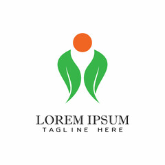 Leaf and Shutter Lens Aperture for Nature Photographer logo design inspiration