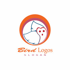 Bird Logo Template Design Vector, Emblem, Design Concept, Creative Symbol, Icon