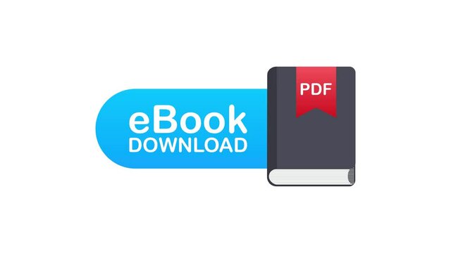 Download book. E-book marketing, content marketing, ebook download. Motion graphics.