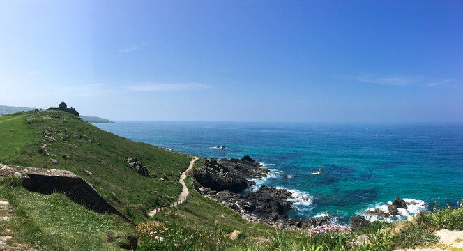 View from the hill, Sea view, St Ives