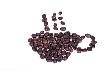 coffee beans isolated - 451059332