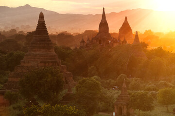 pagoda sunset