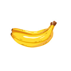 Yellow banana fruit isolated on white backgrounds 