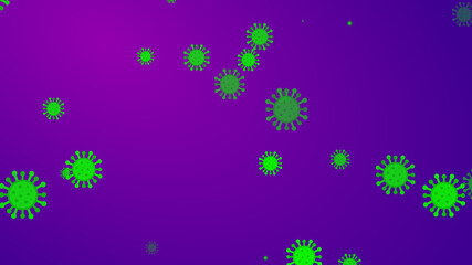 Fototapeta na wymiar Coronavirus pattern banner background. Abstract healthcare Illustrations concept COVID-19.