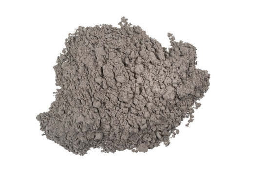 A pile of dry construction cement.