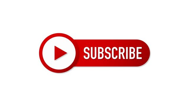 Subscribe button icon. Motion graphics. Business concept subscribe pictogram.