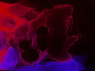 Alcohol ink modern abstract painting, contemporary contemporary art.