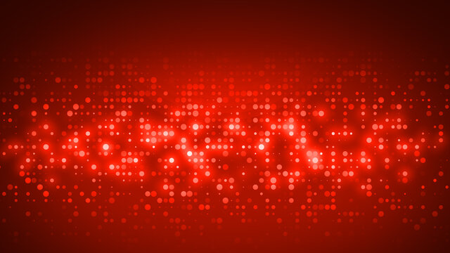Abstract dot red pattern gradient texture technology background.