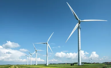 Stoff pro Meter Windmills in Friesland Province, The Netherlands © Holland-PhotostockNL