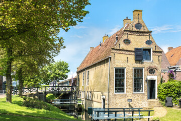 Fototapeta na wymiar Hindeloopen, Friesland province, The Netherlands