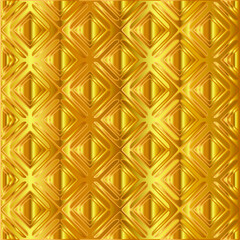 Geometric vector pattern with yellow and white gradient. gold ornament for wallpapers and backgrounds. 